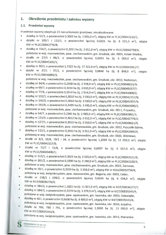 Zorganizowana część przedsiębiorstwa „EKO-PLAN"