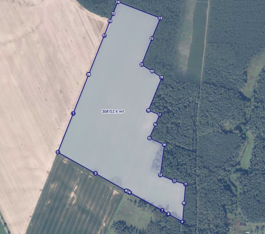 Działka rolna 30 ha gmina Dębnica Kaszubska